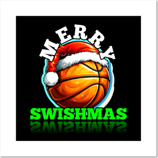 Merry Swishmas Basketball Christmas Posters and Art